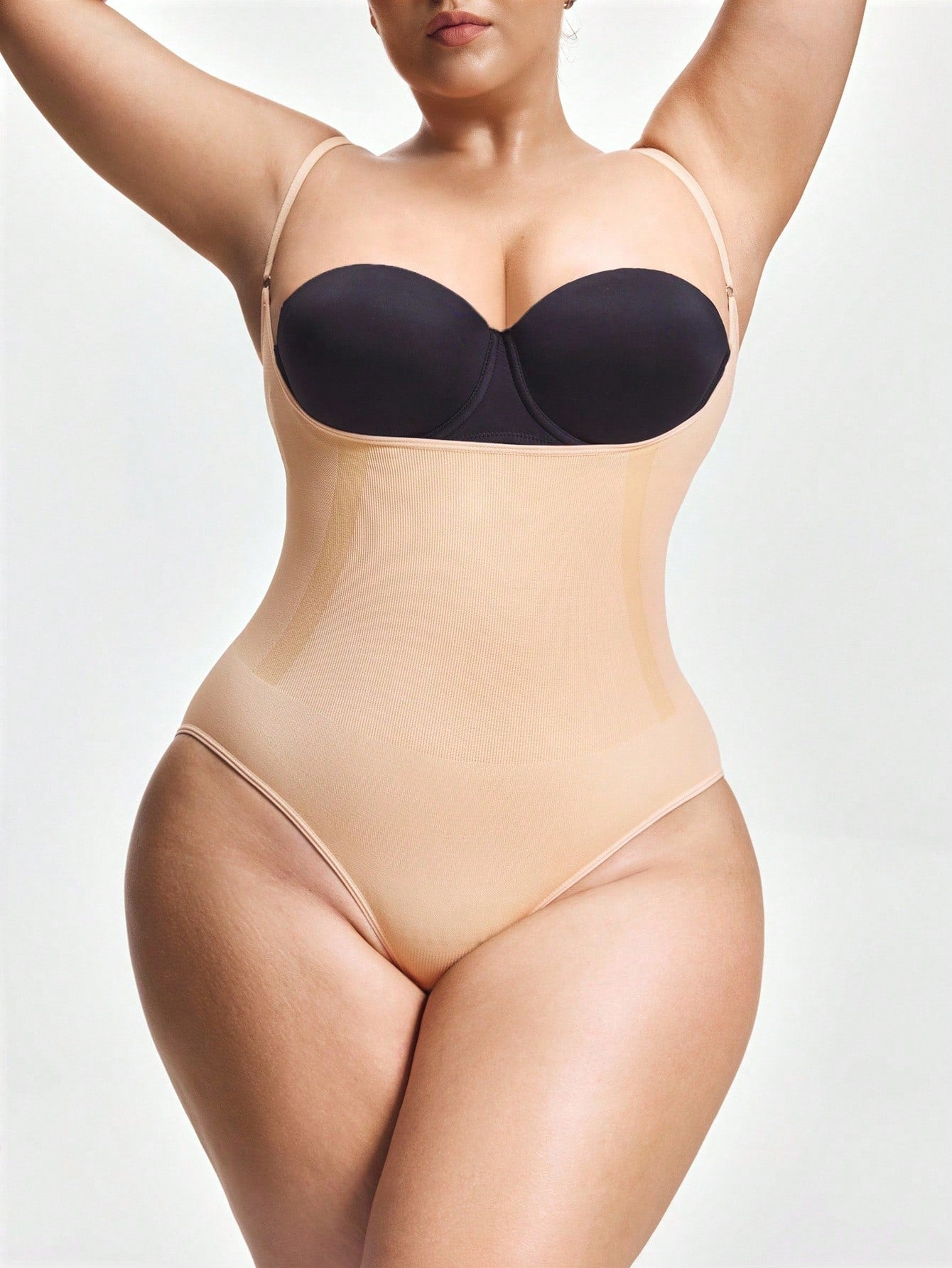 Women's Firm Control Open Bust Bodysuit - Waist Trainer & Butt Lifter Shapewear